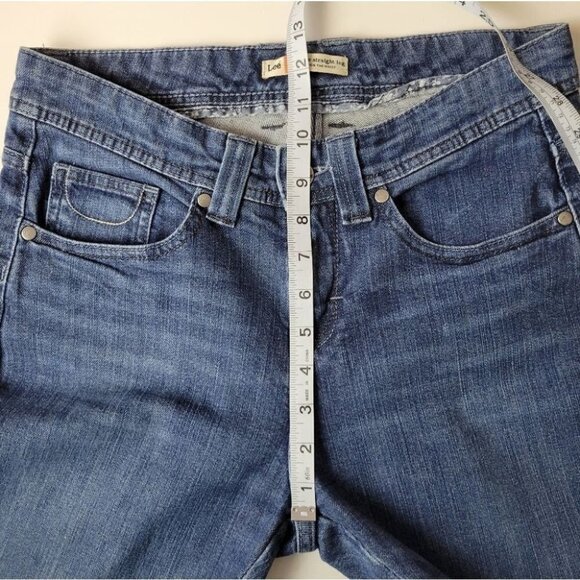 lee Mid Rise Straight Leg Jeans 28 - Picture 9 of 11